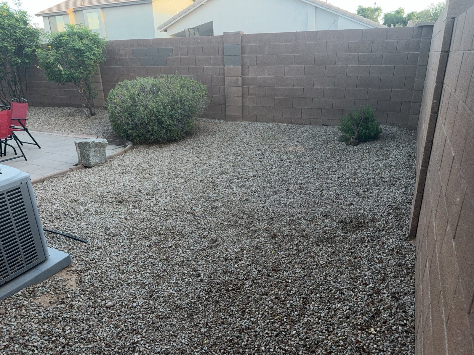 Goodyear yard after a Plunto Fresh pet waste removal service.